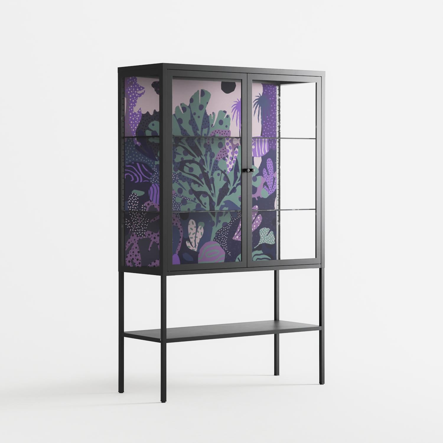 A Bridge Across Time 3 - Loft Cabinet - Nick Liefhebber - Antracite - Clear glass