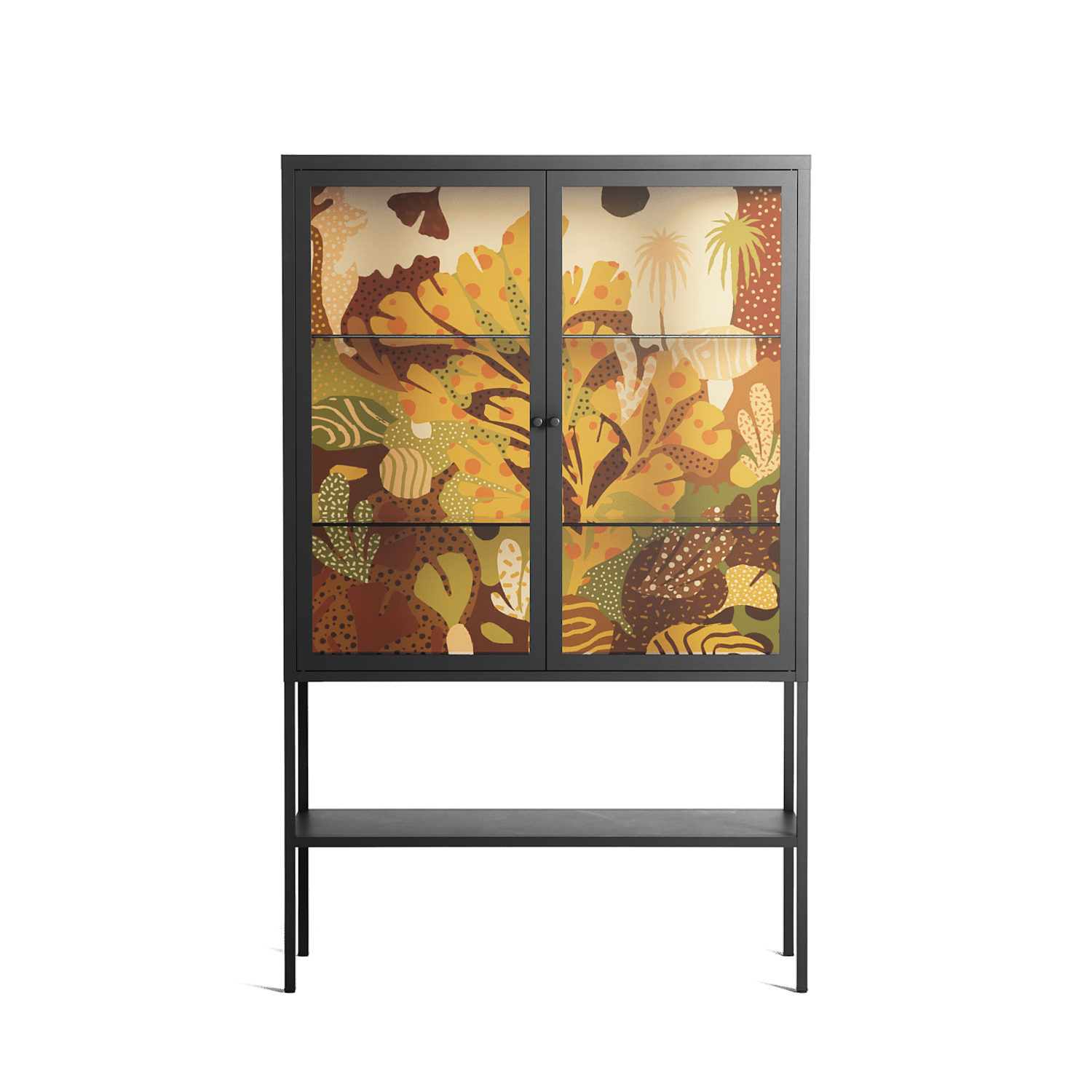 A Bridge Across Time 4 - Loft Cabinet - Nick Liefhebber - Antracite - Clear glass