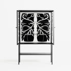 Black Potted Plant - Loft Cabinet - Konrad Blaszczyk - Antracite - Clear glass