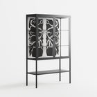 Black Potted Plant - Loft Cabinet - Konrad Blaszczyk - Antracite - Clear glass