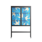 Birds B - Loft Cabinet - Heather Zhou - Antracite - Clear glass