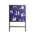Birds A - Loft Cabinet - Heather Zhou - Antracite - Clear glass