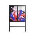 Dream - Loft Cabinet - Heather Zhou - Antracite - Clear glass