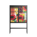 Flower C - Loft Cabinet - Heather Zhou - Antracite - Clear glass