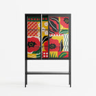 Flower C - Loft Cabinet - Heather Zhou - Antracite - Clear glass