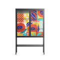 Flower A - Loft Cabinet - Heather Zhou - Antracite - Clear glass