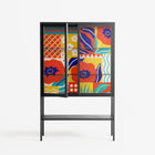 Flower A - Loft Cabinet - Heather Zhou - Antracite - Clear glass