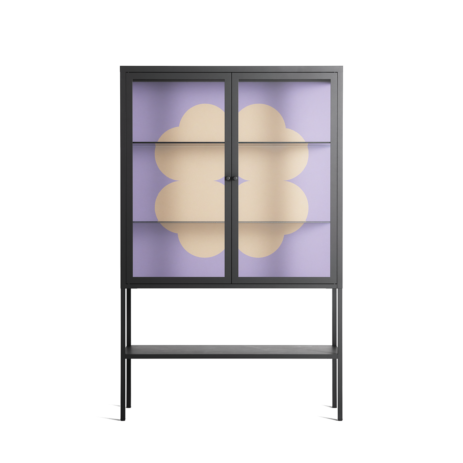 Amara - Loft Cabinet - Linus Lohoff - Antracite - Clear glass