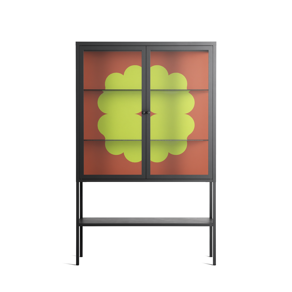 Fernis - Loft Cabinet - Linus Lohoff - Antracite - Clear glass