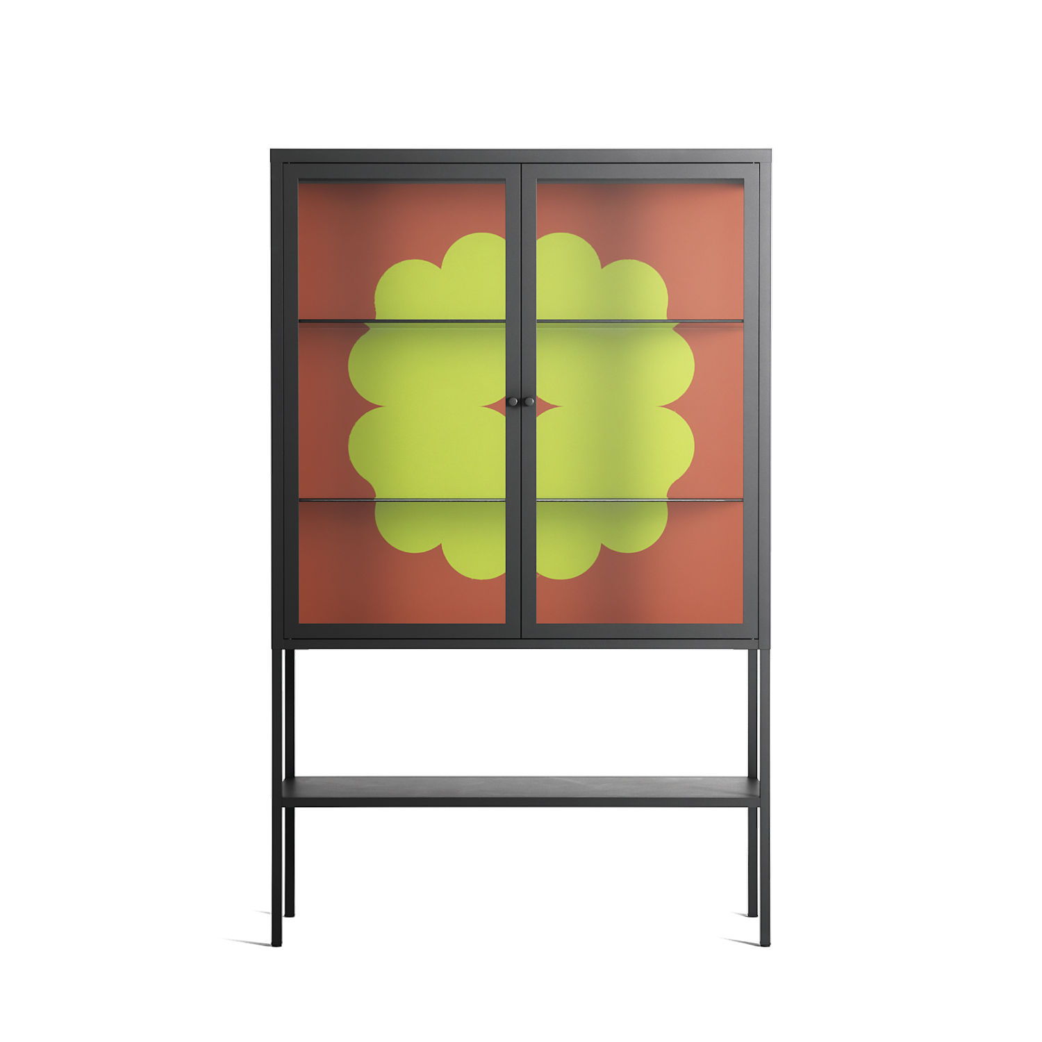 Fernis - Loft Cabinet - Linus Lohoff - Antracite - Clear glass