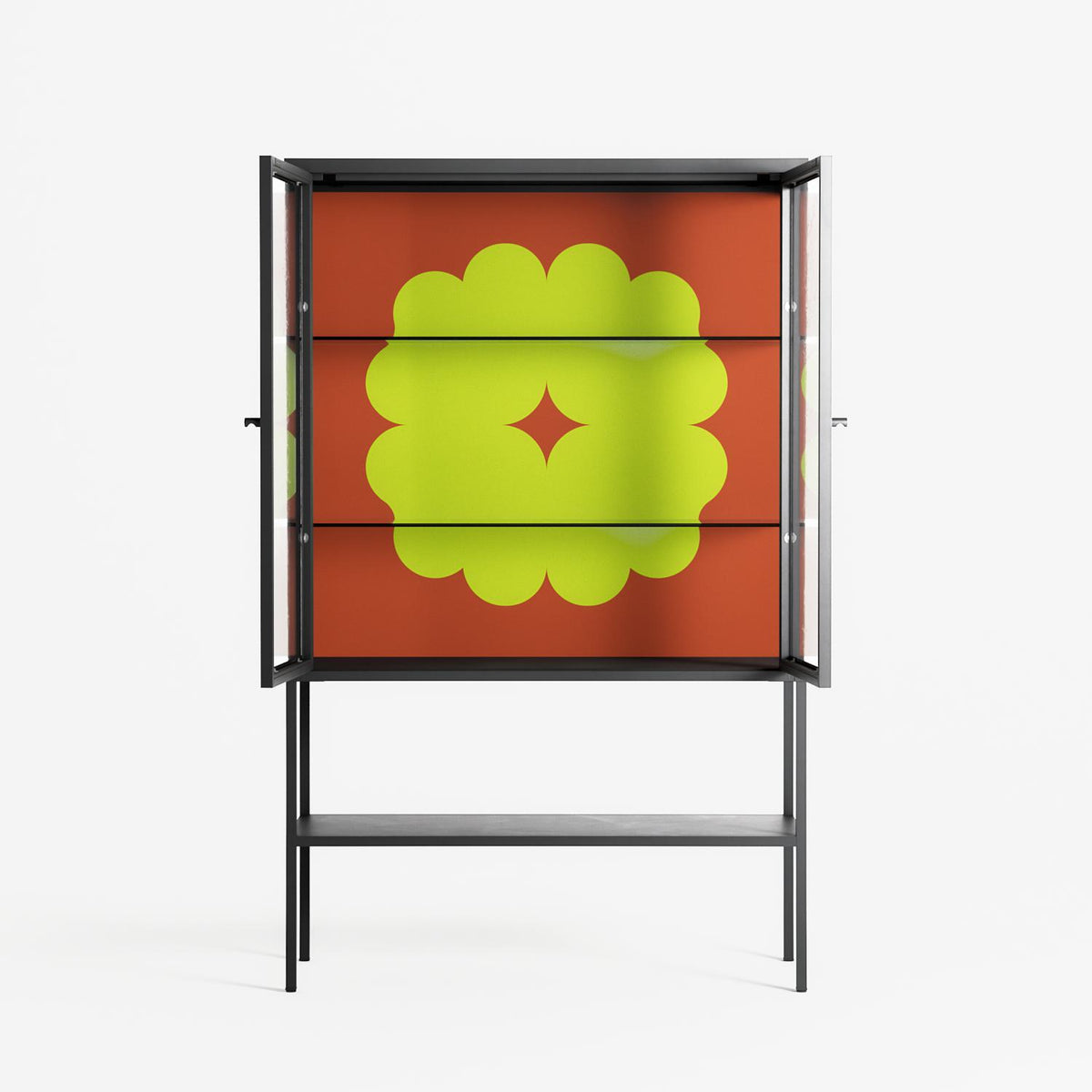 Fernis - Loft Cabinet - Linus Lohoff - Antracite - Clear glass