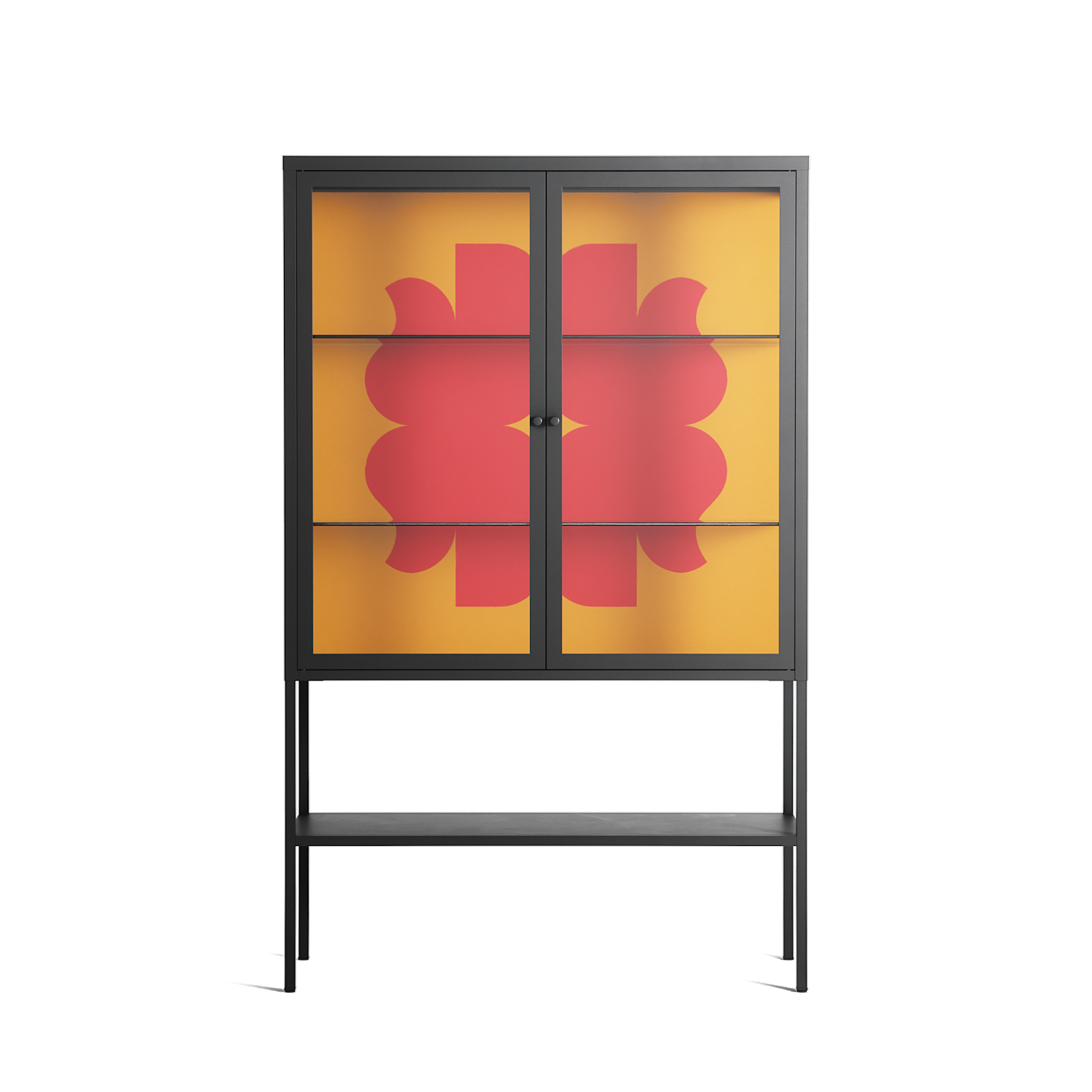 Phonix - Loft Cabinet - Linus Lohoff - Antracite - Clear glass