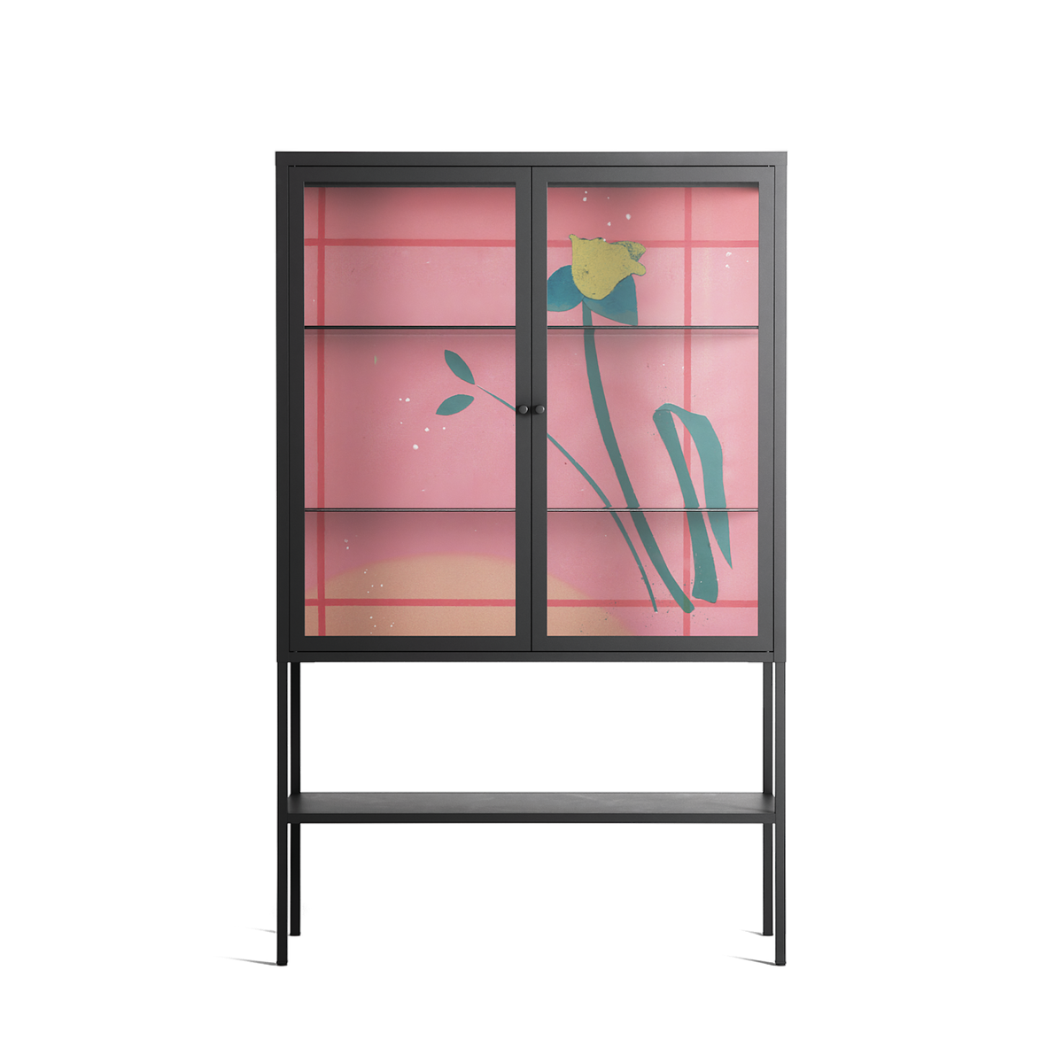 Tender Age in Bloom - Loft Cabinet - Ciara Wade - Antracite - Clear glass