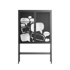 Talk Less Say More - Loft Cabinet - Ciara Wade - Antracite - Clear glass
