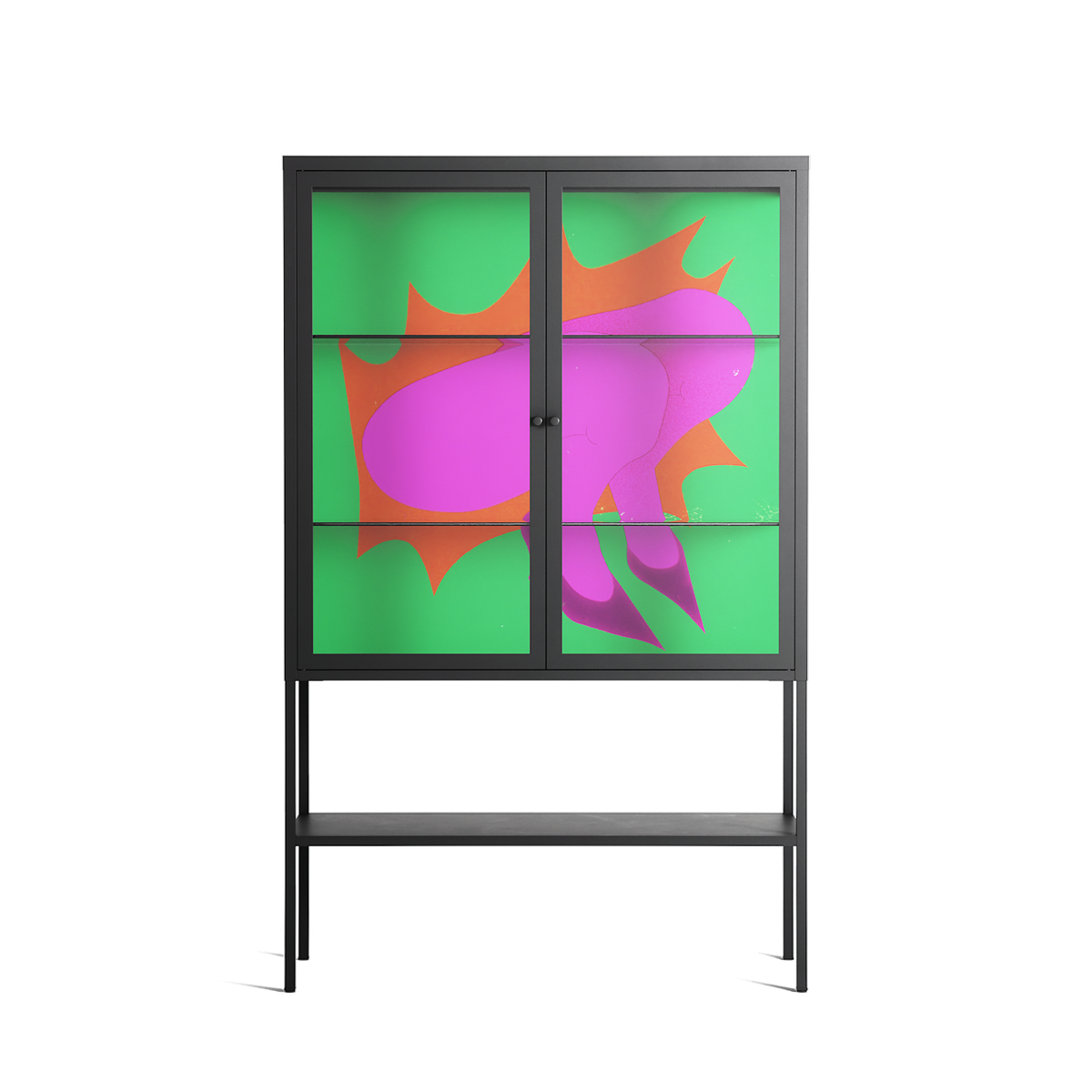 Sit This One Out - Loft Cabinet - Ciara Wade - Antracite - Clear glass