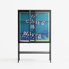 It Comes in Waves - Loft Cabinet - Ciara Wade - Antracite - Clear glass