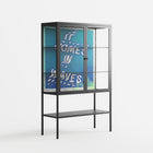 It Comes in Waves - Loft Cabinet - Ciara Wade - Antracite - Clear glass