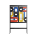 Arial - Loft Cabinet - Vratislav Pecka - Antracite - Clear glass