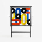 Arial - Loft Cabinet - Vratislav Pecka - Antracite - Clear glass
