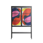 Blends - Loft Cabinet - Vratislav Pecka - Antracite - Clear glass