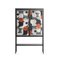 Conserto - Loft Cabinet - Vratislav Pecka - Antracite - Clear glass
