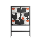 Conserto2 - Loft Cabinet - Vratislav Pecka - Antracite - Clear glass