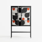 Conserto2 - Loft Cabinet - Vratislav Pecka - Antracite - Clear glass