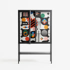Connections - Loft Cabinet - Vratislav Pecka - Antracite - Clear glass