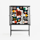 Connections - Loft Cabinet - Vratislav Pecka - Antracite - Clear glass