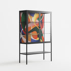 Gloss - Loft Cabinet - Vratislav Pecka - Antracite - Clear glass