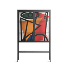 Misplaced - Loft Cabinet - Vratislav Pecka - Antracite - Clear glass