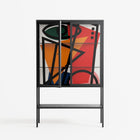Misplaced - Loft Cabinet - Vratislav Pecka - Antracite - Clear glass