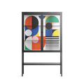 Murano - Loft Cabinet - Vratislav Pecka - Antracite - Clear glass