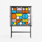 Palette - Loft Cabinet - Vratislav Pecka - Antracite - Clear glass