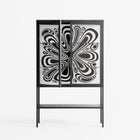 Splash of black - Loft Cabinet - Vratislav Pecka - Antracite - Clear glass