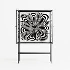 Splash of black - Loft Cabinet - Vratislav Pecka - Antracite - Clear glass