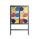 Springs - Loft Cabinet - Vratislav Pecka - Antracite - Clear glass