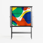 Vibrante - Loft Cabinet - Vratislav Pecka - Antracite - Clear glass