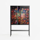 Greatful Meadow - Loft Cabinet - Nur Rydberg - Antracite - Clear glass