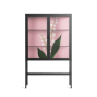 Kalas Konvalj - Loft Cabinet - Nur Rydberg - Antracite - Clear glass