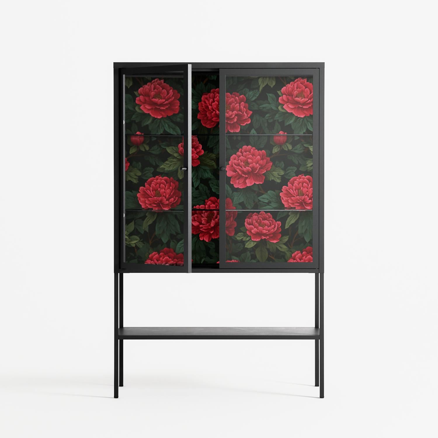 Mormors Rabatt - Cabinet - Nur Rydberg - Antracite - Clear glass