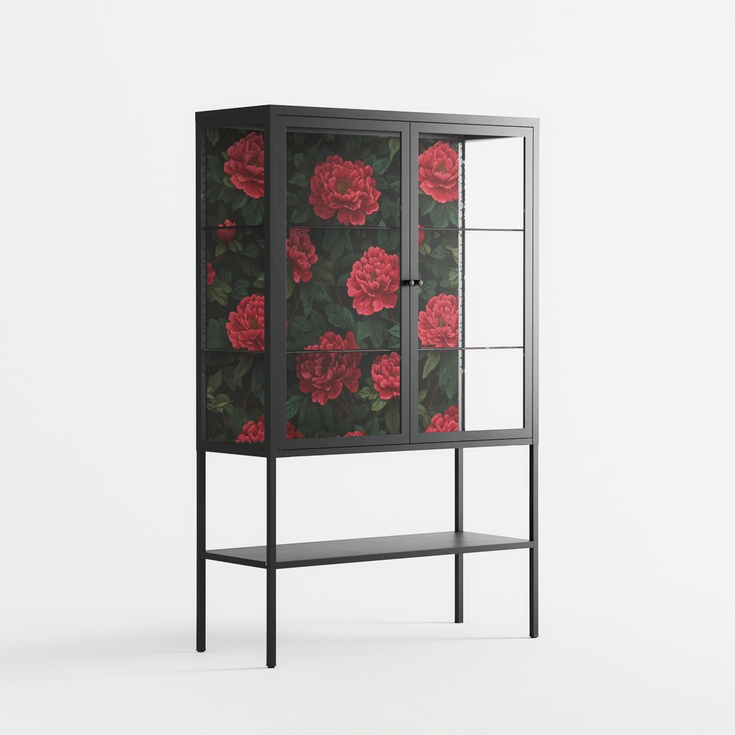 Mormors Rabatt - Cabinet - Nur Rydberg - Antracite - Clear glass
