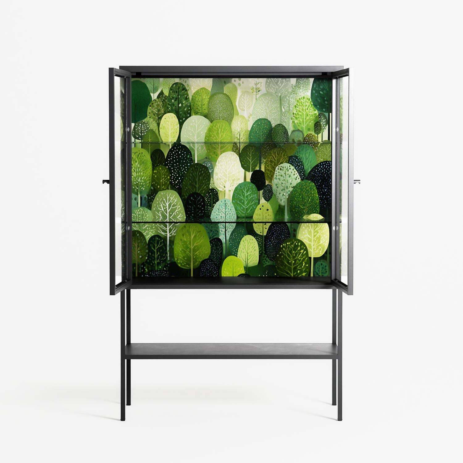 Tummetott - Loft Cabinet - Nur Rydberg - Antracite - Clear glass