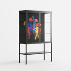 Mushroom Dance Multi - Loft Cabinet - Aley Wild - Antracite - Clear glass