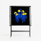 Mushroom Dance Blue - Loft Cabinet - Aley Wild - Antracite - Clear glass