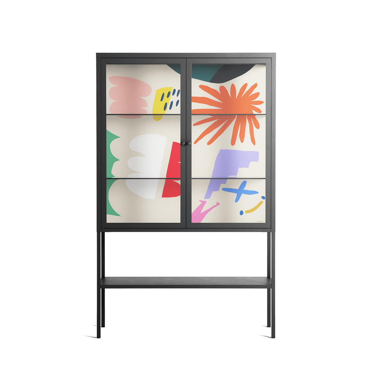 Surrender Shapes - Loft Cabinet - Aley Wild - Antracite - Clear glass