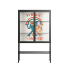 Vibing With The Universe - Loft Cabinet - Aley Wild - Antracite - Clear glass