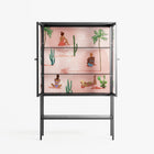 Woman at the Beach - Loft Cabinet - Raissa Oltmanns - Antracite - Clear glass