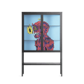 Flower - Loft Cabinet - Cezar Berje - Antracite - Clear glass