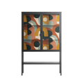 Abstract Sunrise - Loft Cabinet - Amy Suther - Antracite - Clear glass
